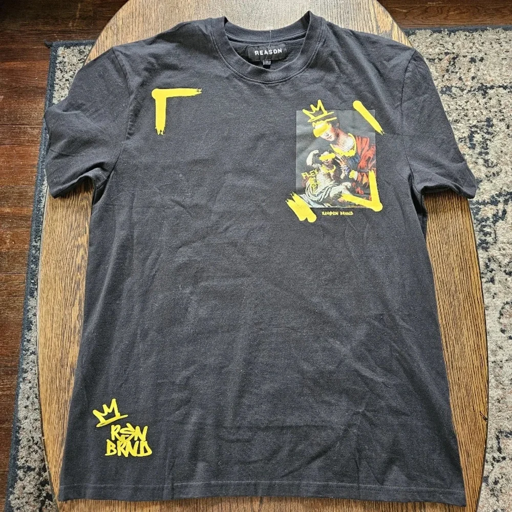 Reason Brand Flex On Em Back Print Short Sleeve T-Shirt Size Men's Large NEW - Picture 5 of 13